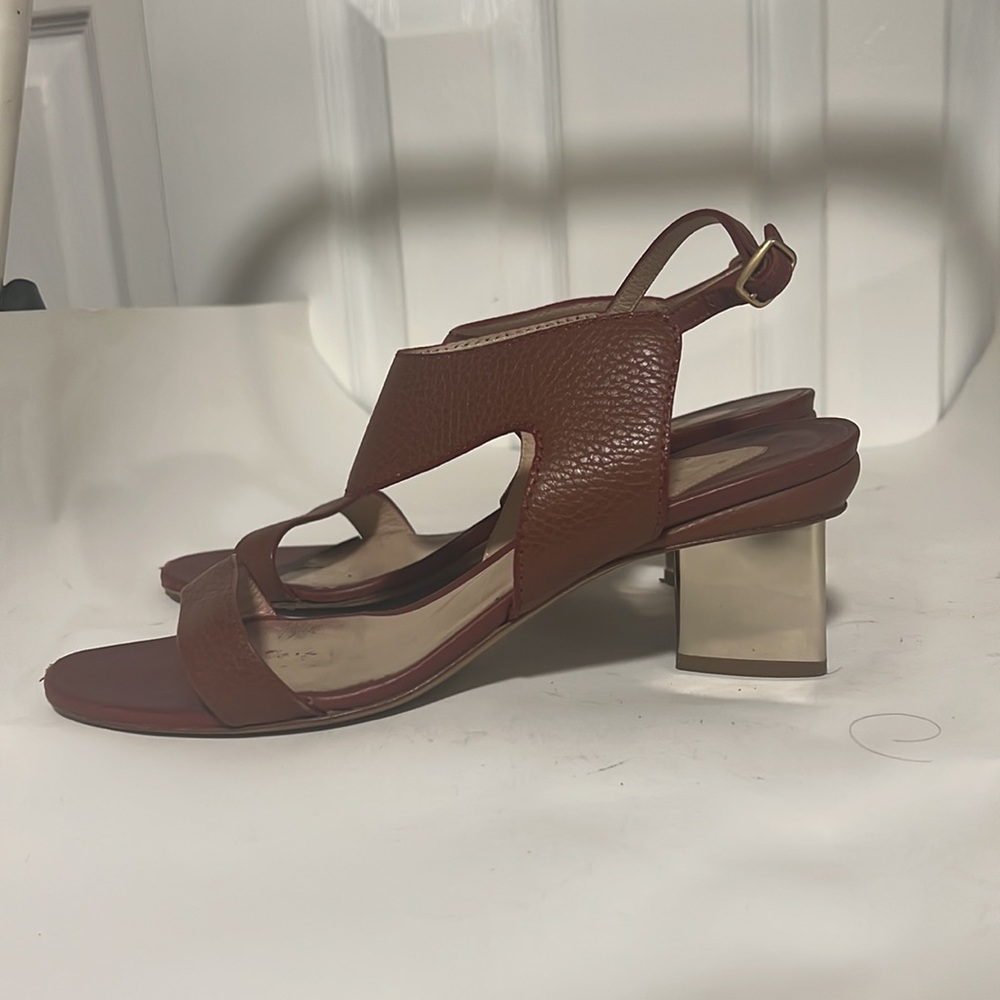 Nicholas Kirkwood Leda Leather Block Heel Sandals - Picture 4 of 9